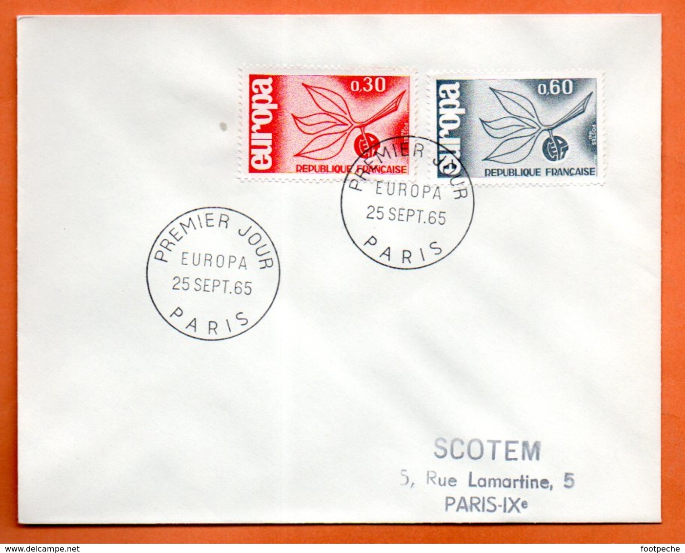 PARIS EUROPA  1965 Lettre Entière N° CD 612 - Gedenkstempels