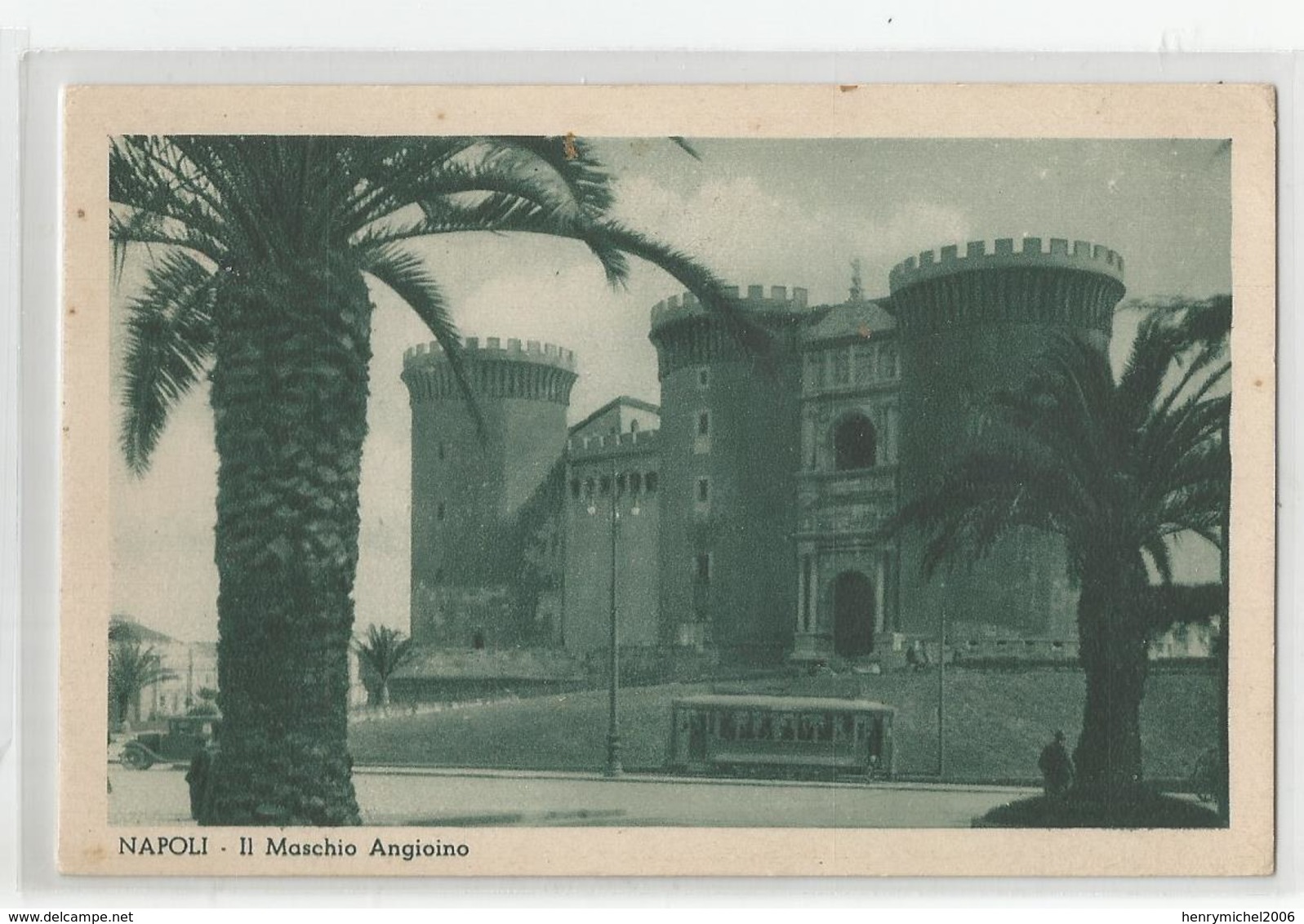 Italie Italia Italy - Napoli Il Maschio Angioino Tram Tramway - Napoli (Neapel)