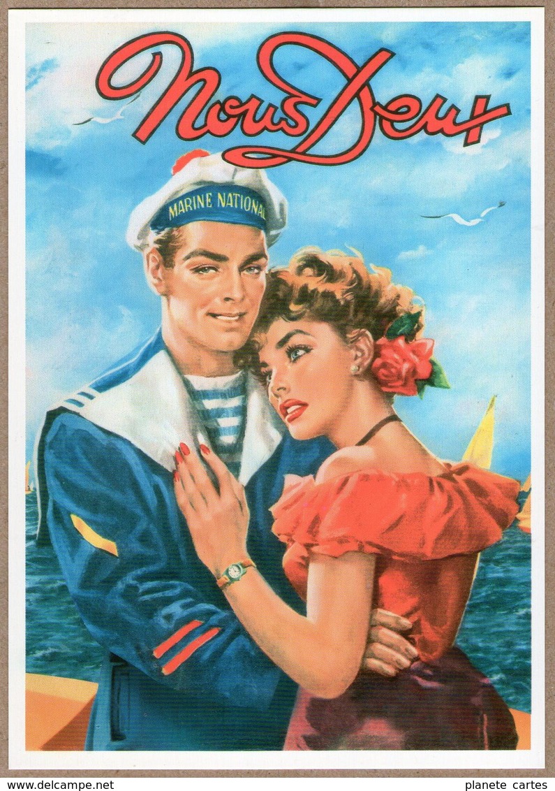 "Nous Deux" - Dans Les Bras Du Marin (couple, Pin Up, Sexy, Marine Nationale, Magazine) - Couples