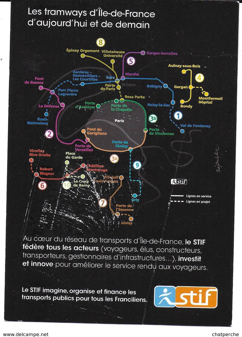 TICKET BILLET CARTE TRANSPORT TRAMWAY CARTE ACCÈS LIBRE  STIF PARIS SUR LIGNE T8 12 / 2014 - Europa