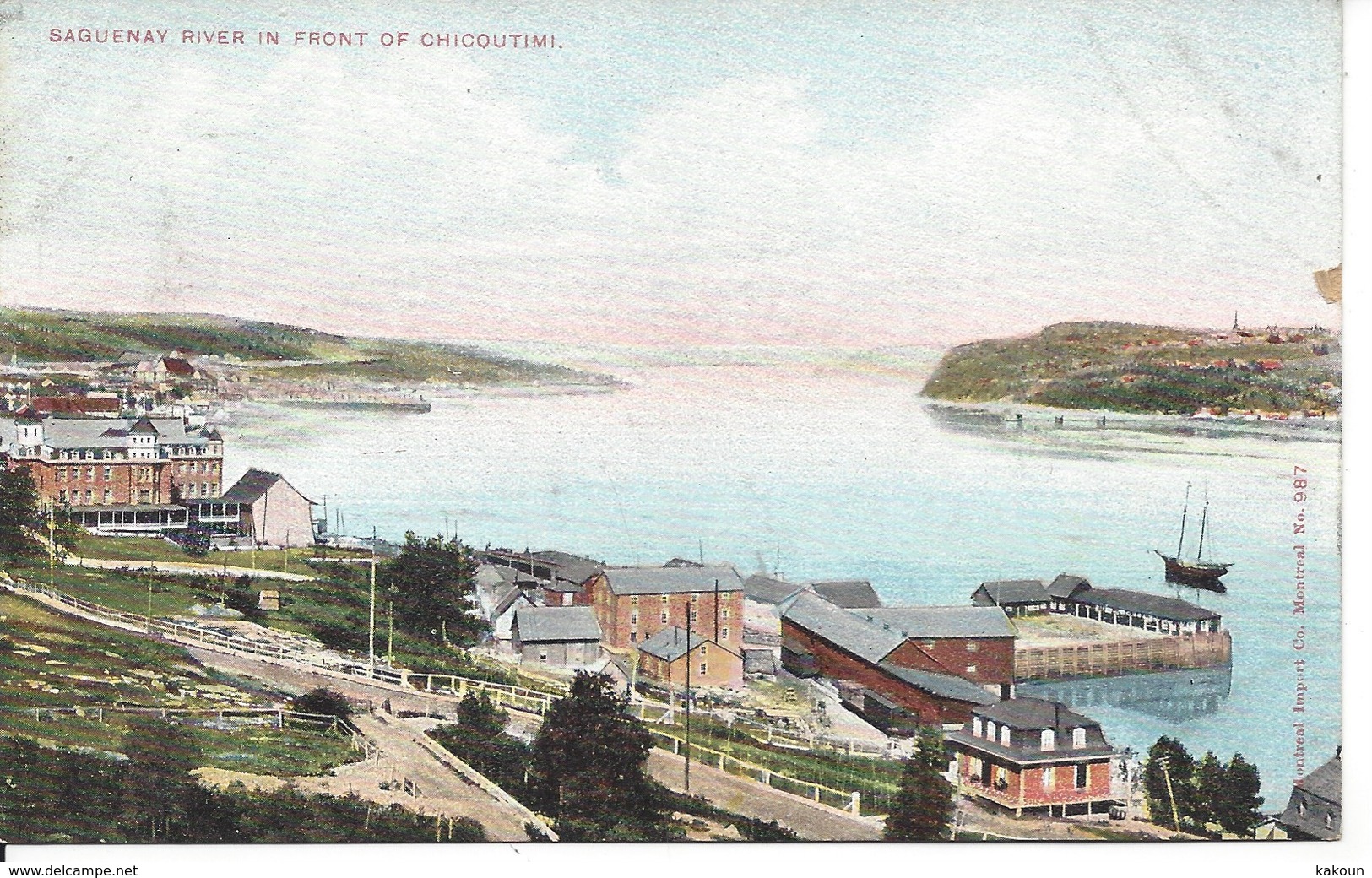 Saguenay River In Front Of Chicoutimi, Quebec, Non Circulée, (18.478) - Chicoutimi