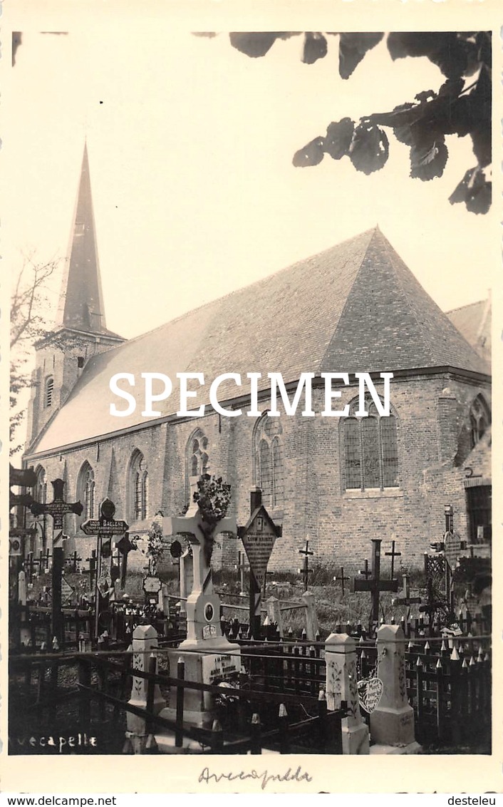 Fotokaart Kerk - Avekapelle - Veurne