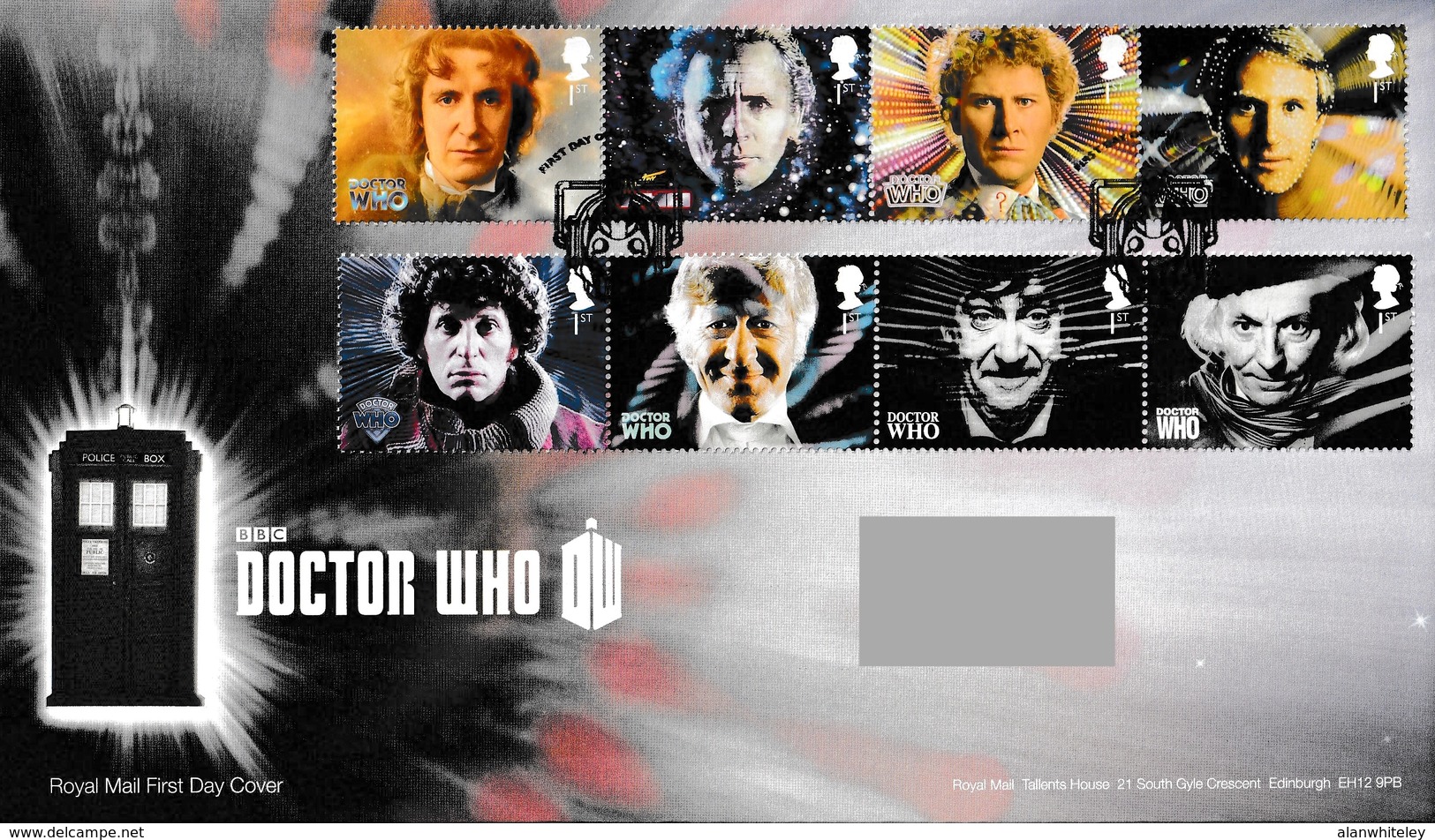 GREAT BRITAIN 2013 Classic TV / 50th Anniversary Of Dr Who: 2 First Day Covers CANCELLED - 2011-2020 Ediciones Decimales