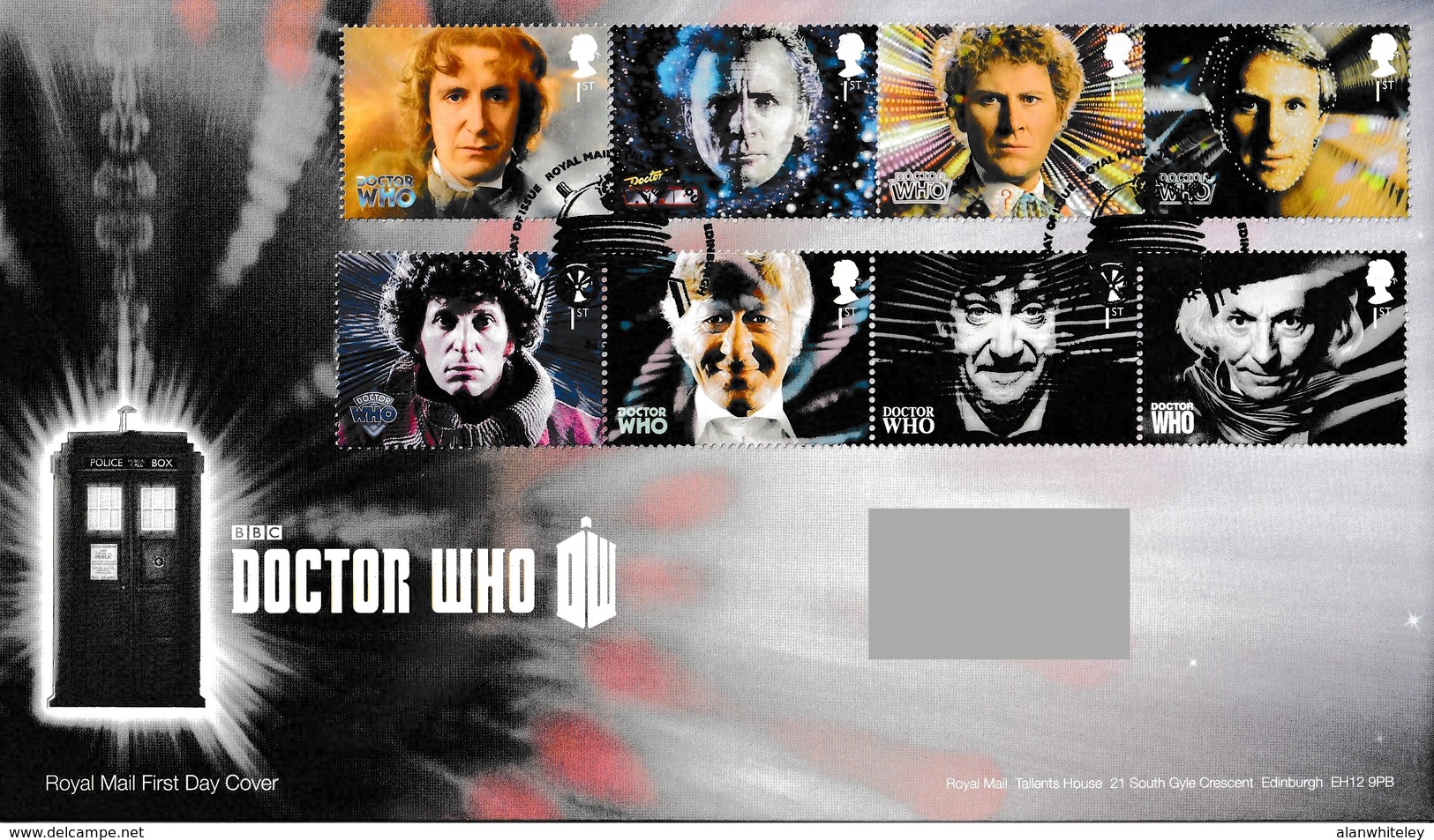 GREAT BRITAIN 2013 Classic TV / 50th Anniversary Of Dr Who: First Day Cover CANCELLED - 2011-2020 Ediciones Decimales