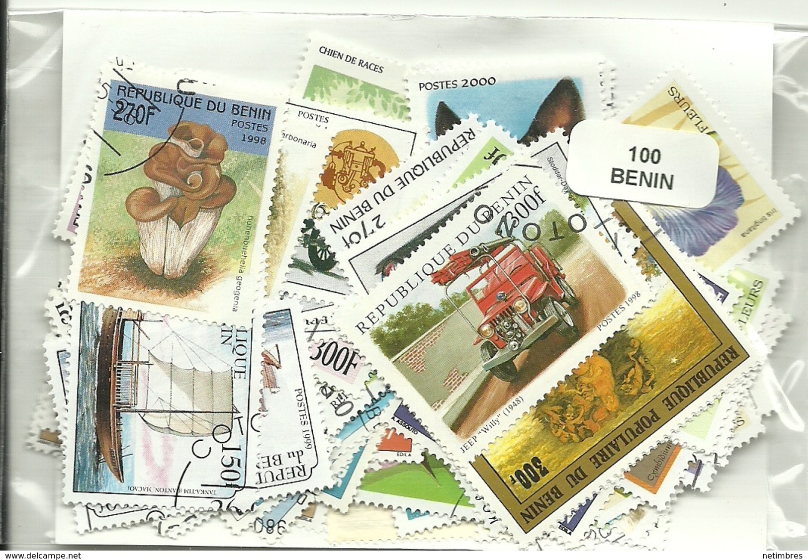 Lot 100 Timbres Du Benin - Benin - Dahomey (1960-...)