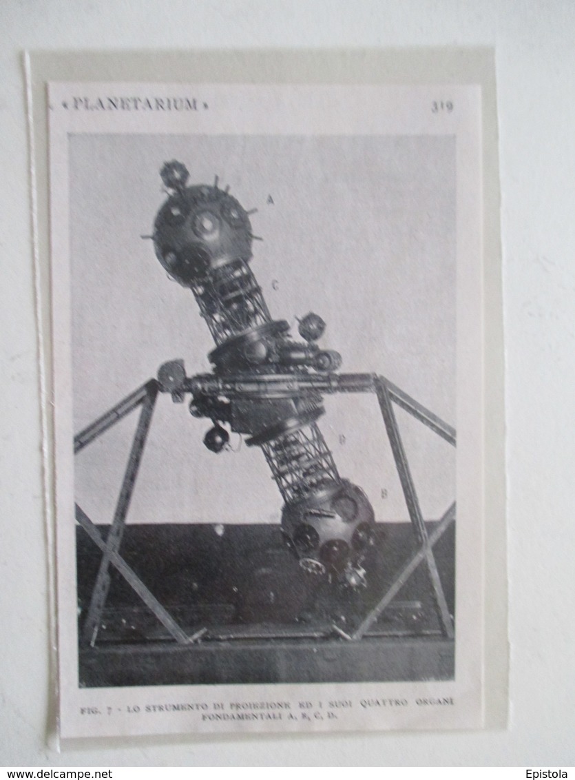 JENA IENA - Projecteur Du Planaterium  - Ancienne Coupure De Presse De 1928 - Filmkameras - Filmprojektoren