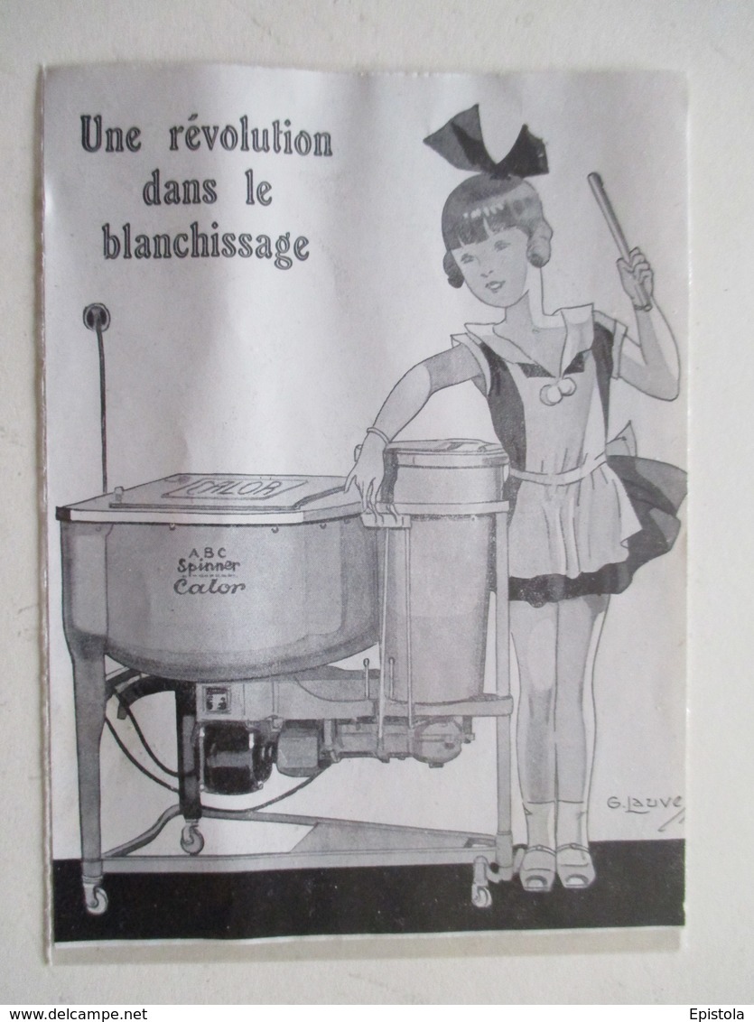 Lave Linge   CALOR  " ABC Spinner"   - Ancienne Coupure De Presse De 1931 - Autres Appareils