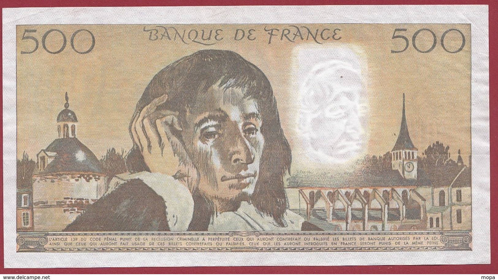 500 Francs "Pascal"--du 03/04/1980.K----VF/SUP---ALPH..P.117 - 500 F 1968-1993 ''Pascal''