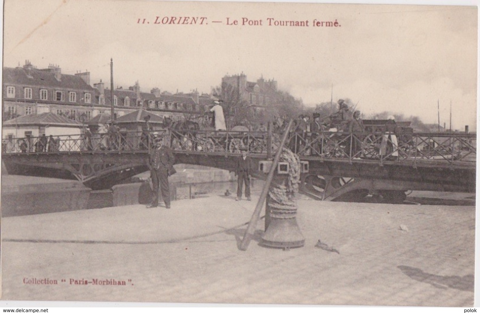 Bv - Cpa LORIENT - Le Pont Tournant Fermé (Paris Morbihan) - Lorient