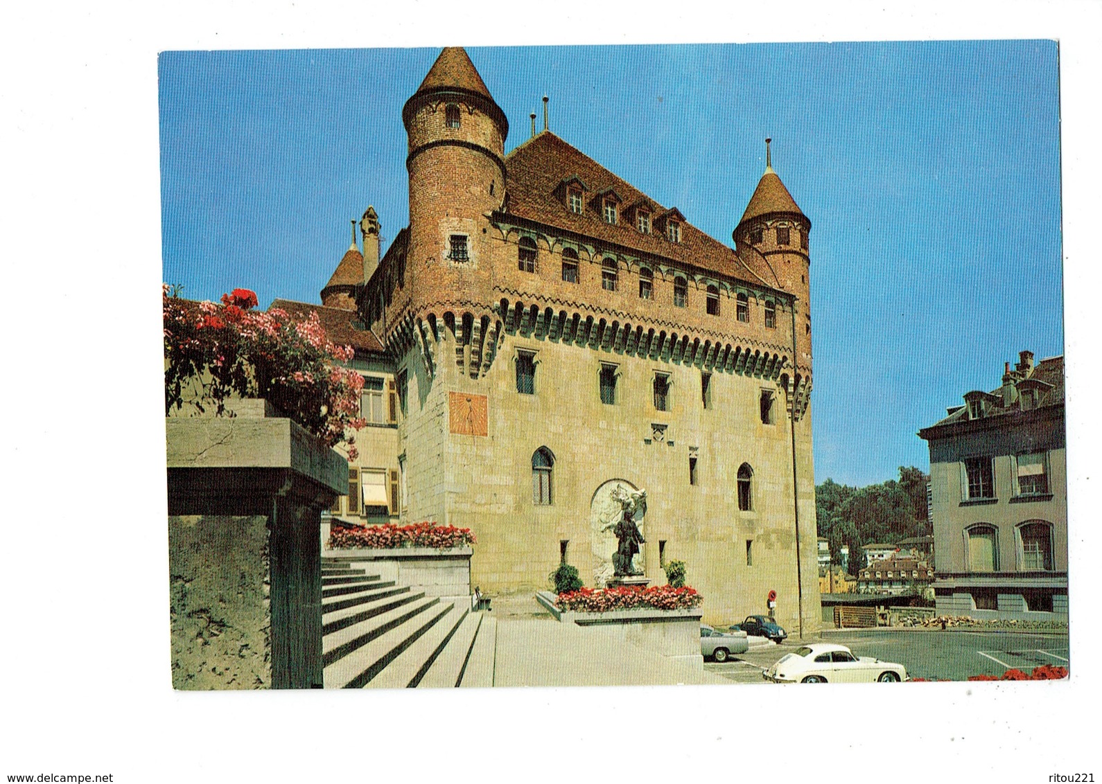 Cpm - Suisse - LAUSANNE - Chateau St-Maire - Monument Voiture Porsche - Cadran Solaire - - Lausanne