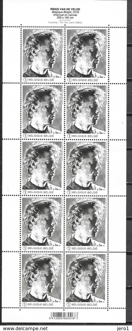 België 2019 Velletje  "  RINUS VAN DE VELDE "  (**) - Unused Stamps