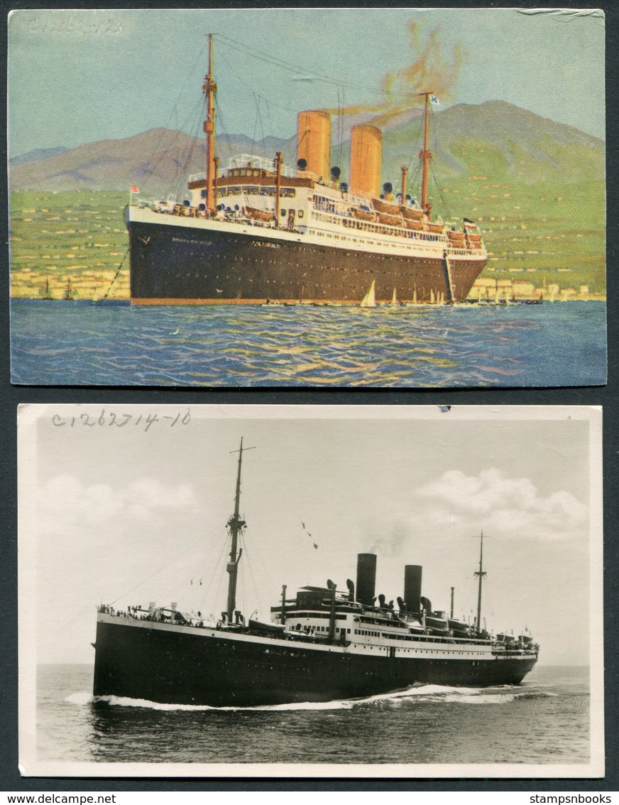 2 X Norddeutscher Lloyd Bremen "Sierra Cordoba" Postcards. NDL Ship, Arctic Circle - Paquebote
