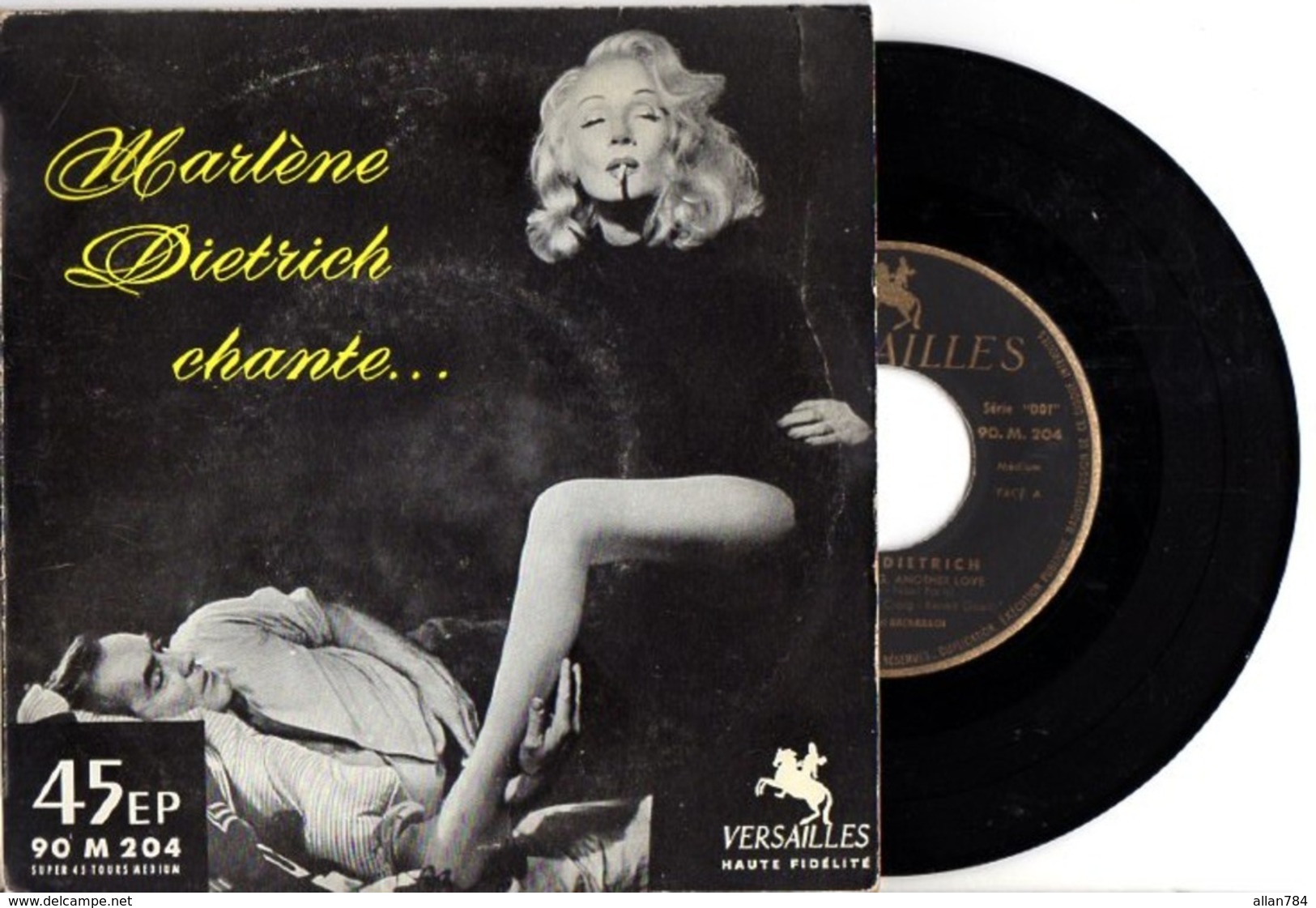 FRENCH EP MARLENE DIETRICH - 1958 - B.O.F. TEMOINS A CHARGE - PHOTO RECTO DU FILM AVEC TYRONE POWER - TB ETAT - - Musica Di Film