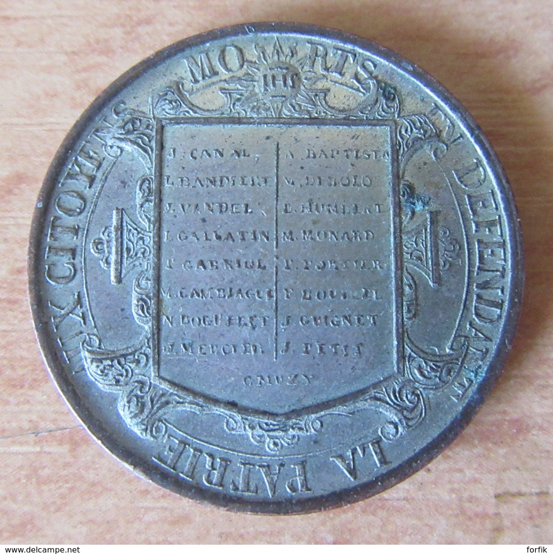 Suisse - Médaille Commémoration De L'Escalade De Genève - 1840 - Souvenir Du XII Décembre MDCII - Bronze Argenté - Professionals / Firms