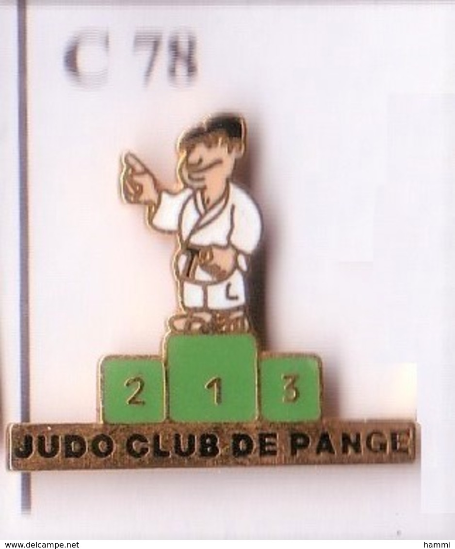 C78 Pin's JUDO PANGE MOSELLE PODIUM VERT Achat Immédiat - Judo