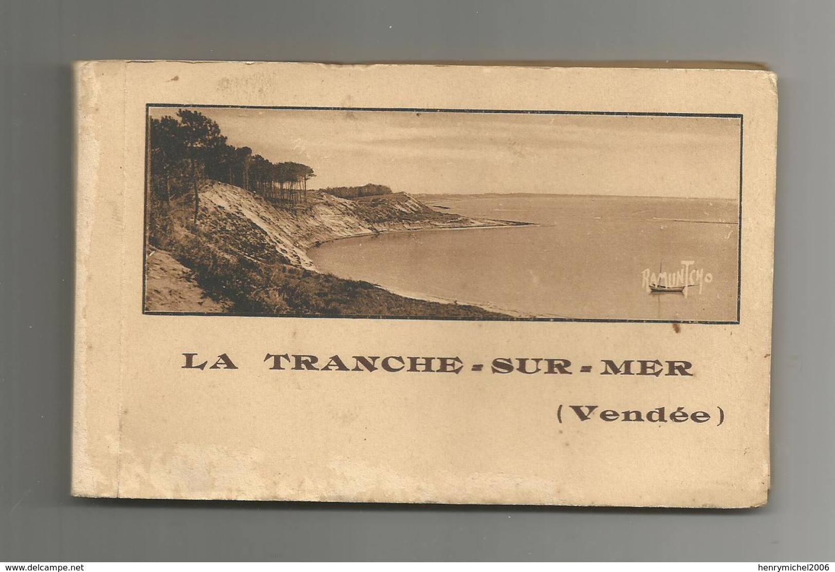 85 Vendée La Tranche Sur Mer  Carnet Album Complet De 10 Cpa , Ed Bergevin Ramuntche - La Tranche Sur Mer