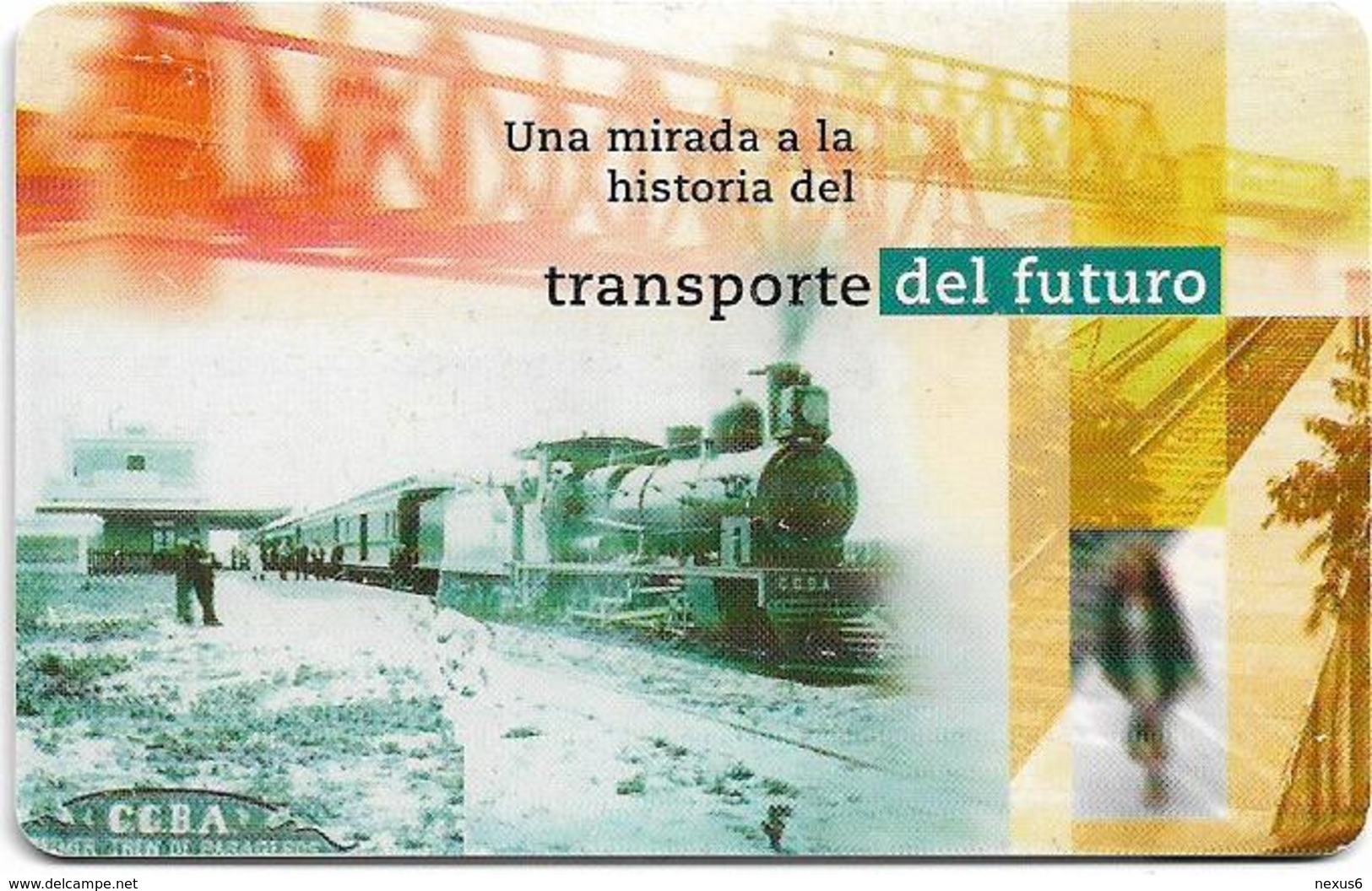 Argentina - Telefónica - Railways, Trén De Pasajeros, Chip Gem1A Symmetric Black, 03.1998, 20U, 100.000ex, Used - Argentina