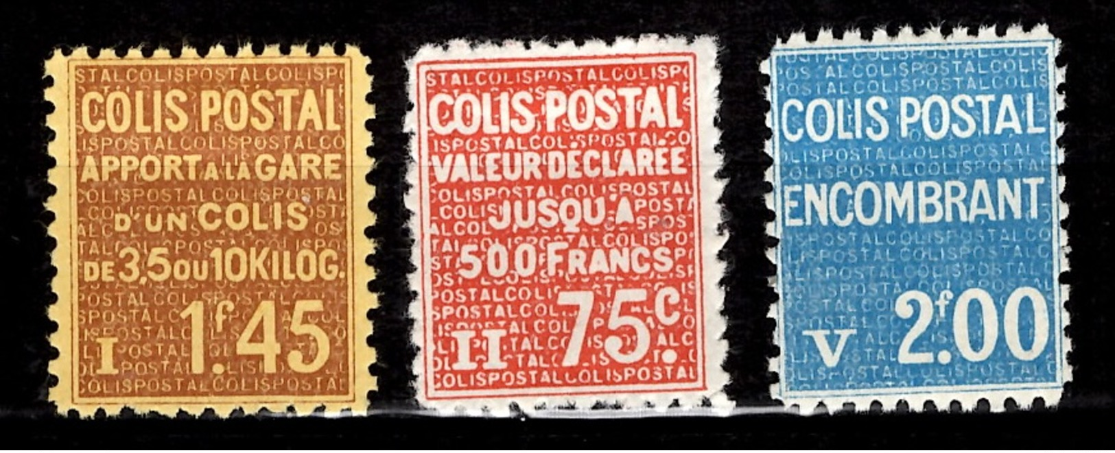 France Colis Postaux YT N° 96, N° 98 Et N° 100 Neufs *. B/TB. A Saisir! - Ungebraucht