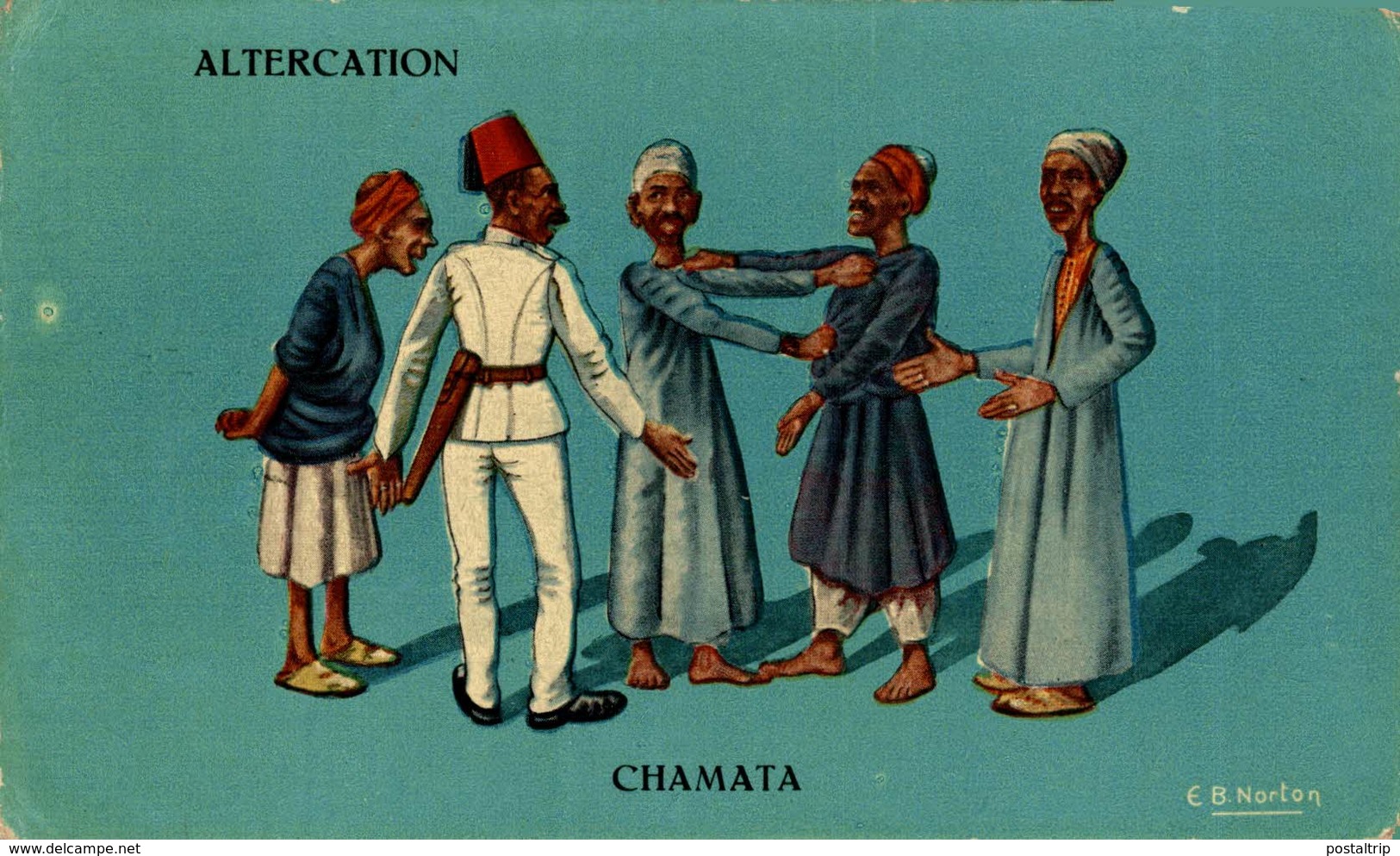 EGIPTO // EGYPTE. ALTERCATION CHAMATA. - E.B. NORTON - Personas