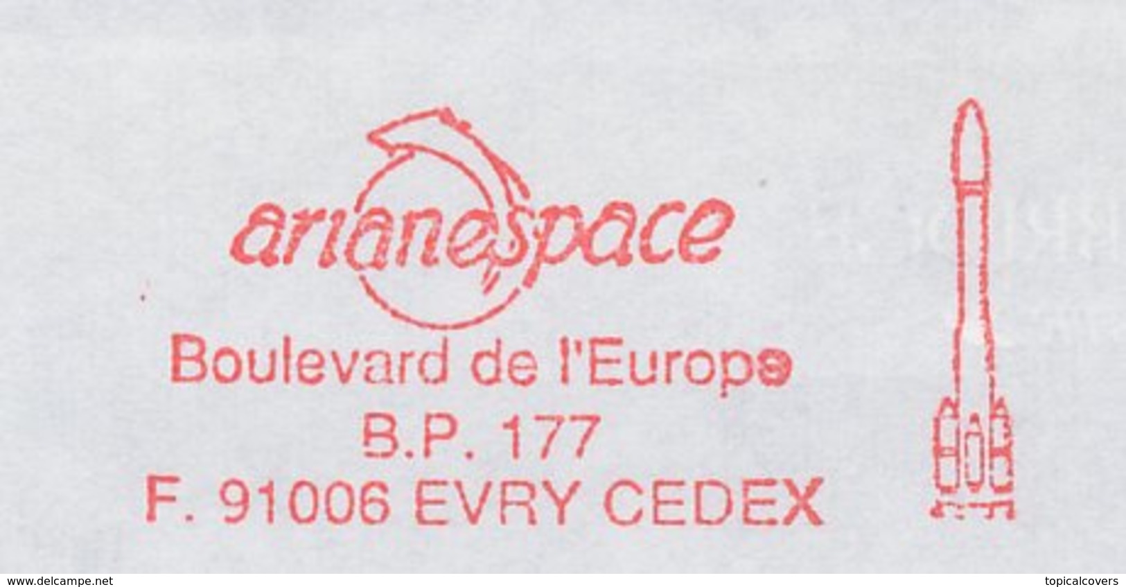 Meter Cover France 1994 Arianespace - Rocket - Astronomie