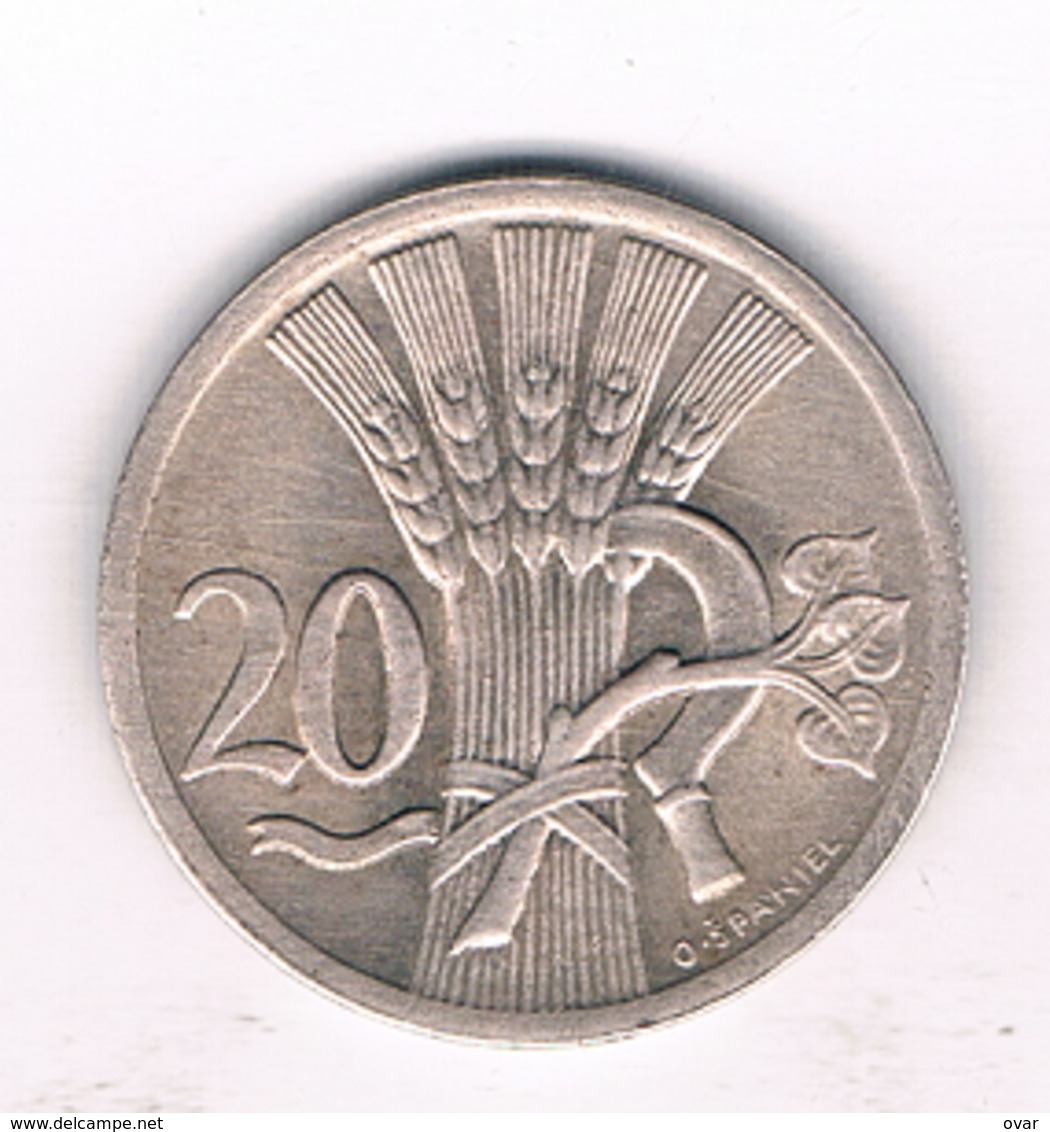 20 HALLER 1938  TSJECHOSLOWAKIJE /1069/ - Tchécoslovaquie