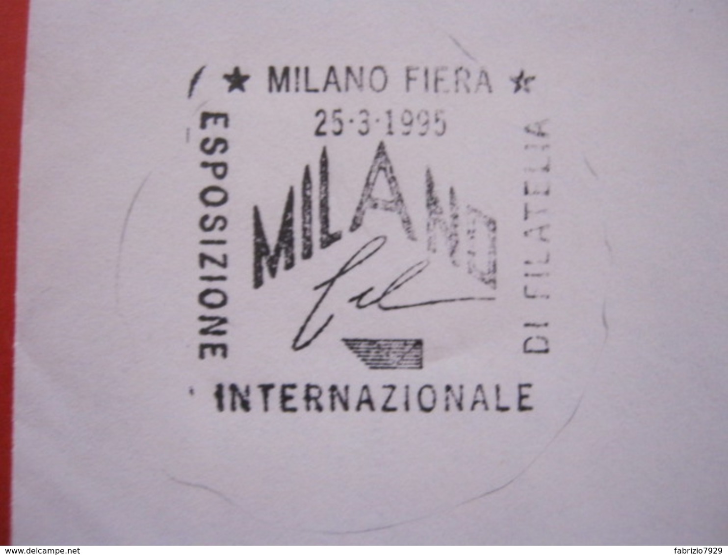 A.13 ITALIA ANNULLO 1995 MILANO FIERA ESPOSIZIONE INTERNAZIONALE DI FILATELIA MILANOFIL VIAGGIATA FR. SAN MARCO VENEZIA - Esposizioni Filateliche