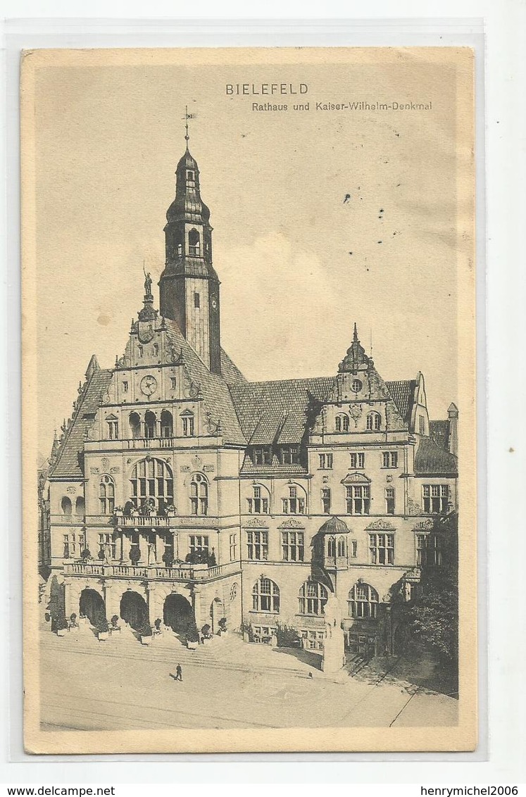 Allemagne Germany Bielefeld Rathaus Und Kaiser Wilhem -denkmal - Bielefeld