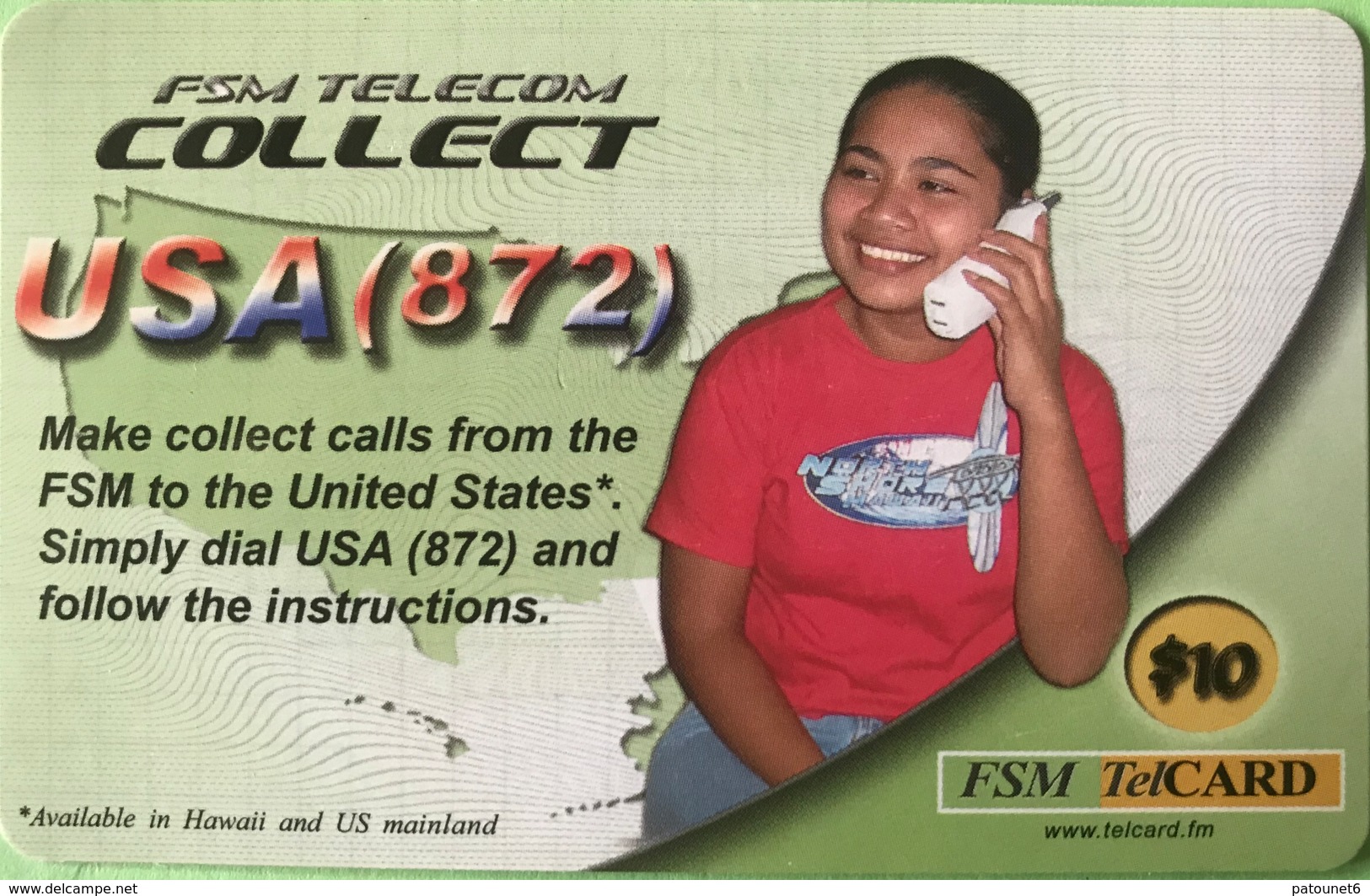 MICRONESIE  -  Prepaid  -  " FSM TELECOM COLNECT "  -  $10 - Micronesia