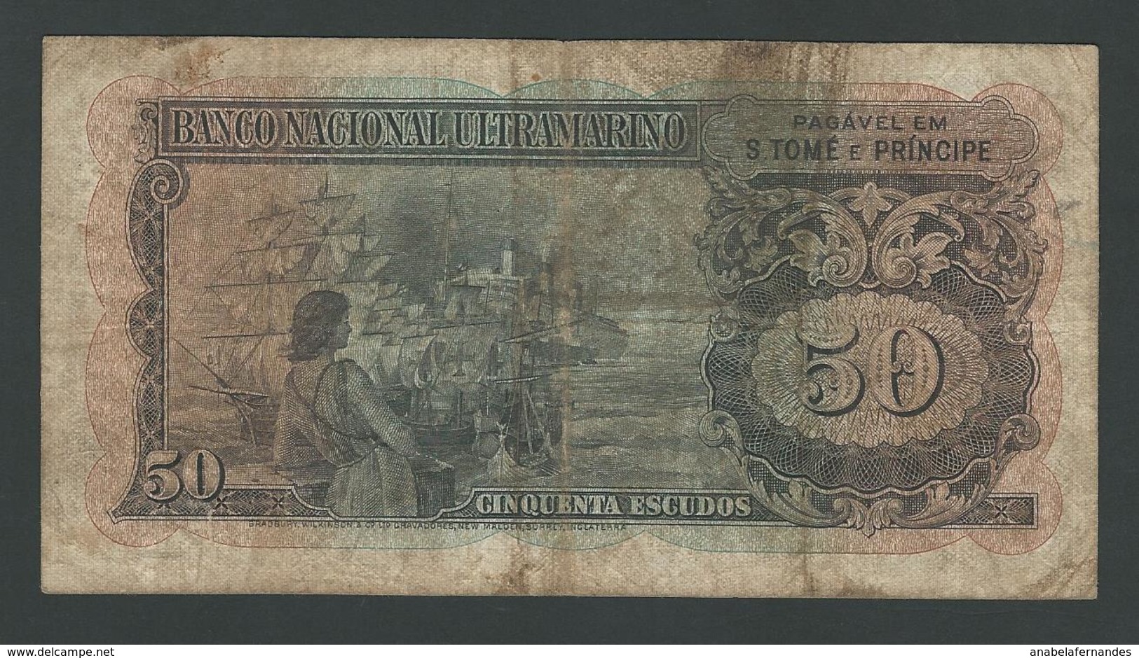 SAO TOMÉ  & PRINCIPE   50 ESCUDOS 1958  F - Sao Tome And Principe