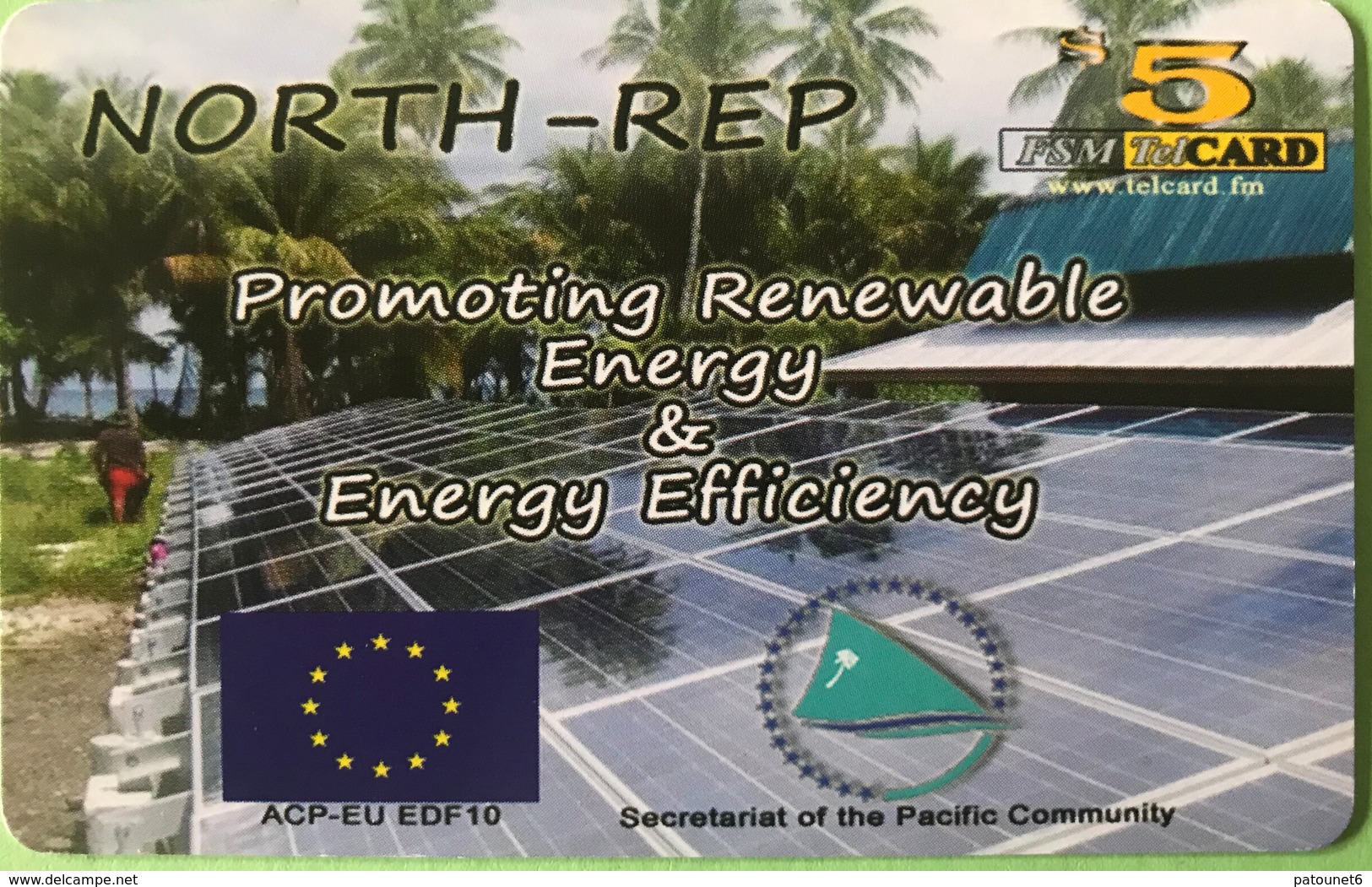 MICRONESIE  -  Prepaid  -  " North Rep - Energy Efficiency "  -   $5 - Mikronesien