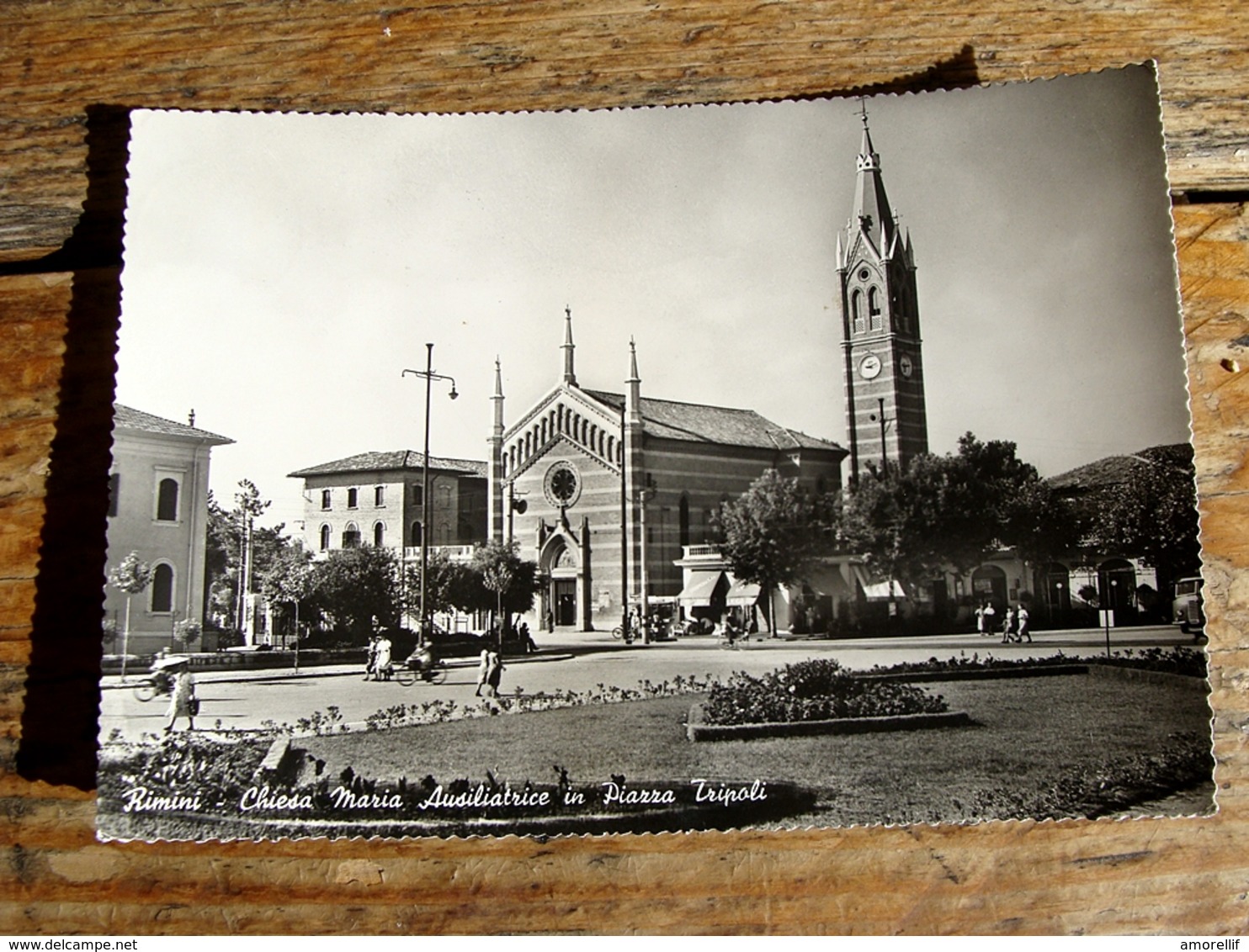 (FG.L45) RIMINI - CHIESA MARIA AUSILIATRICE IN PIAZZA TRIPOLI Animata - Rimini