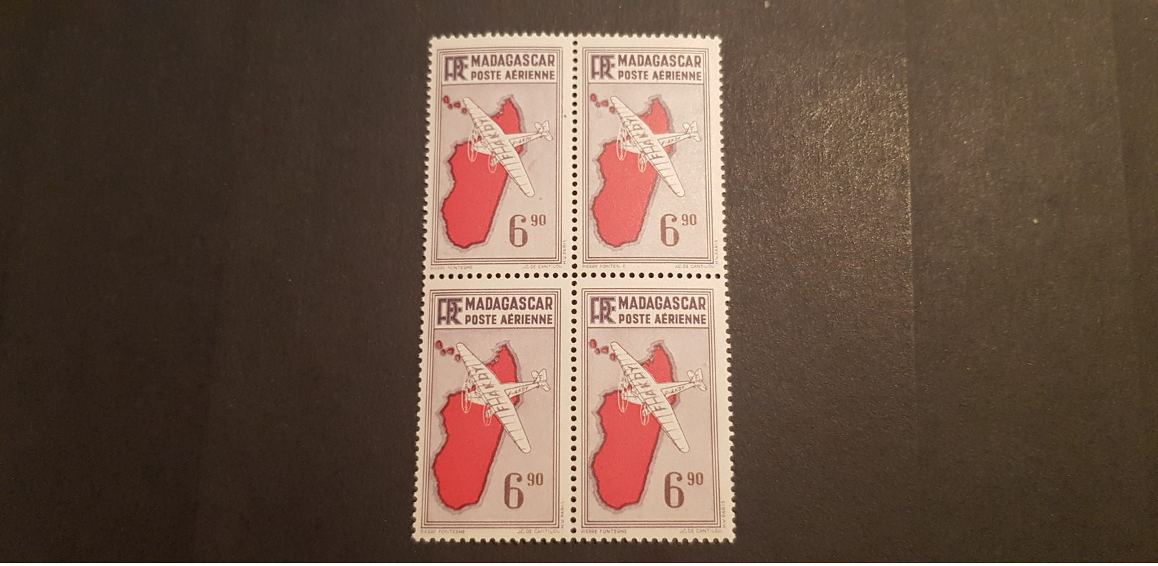 Madagascar Yvert PA 22** Bloc De 4 - Airmail