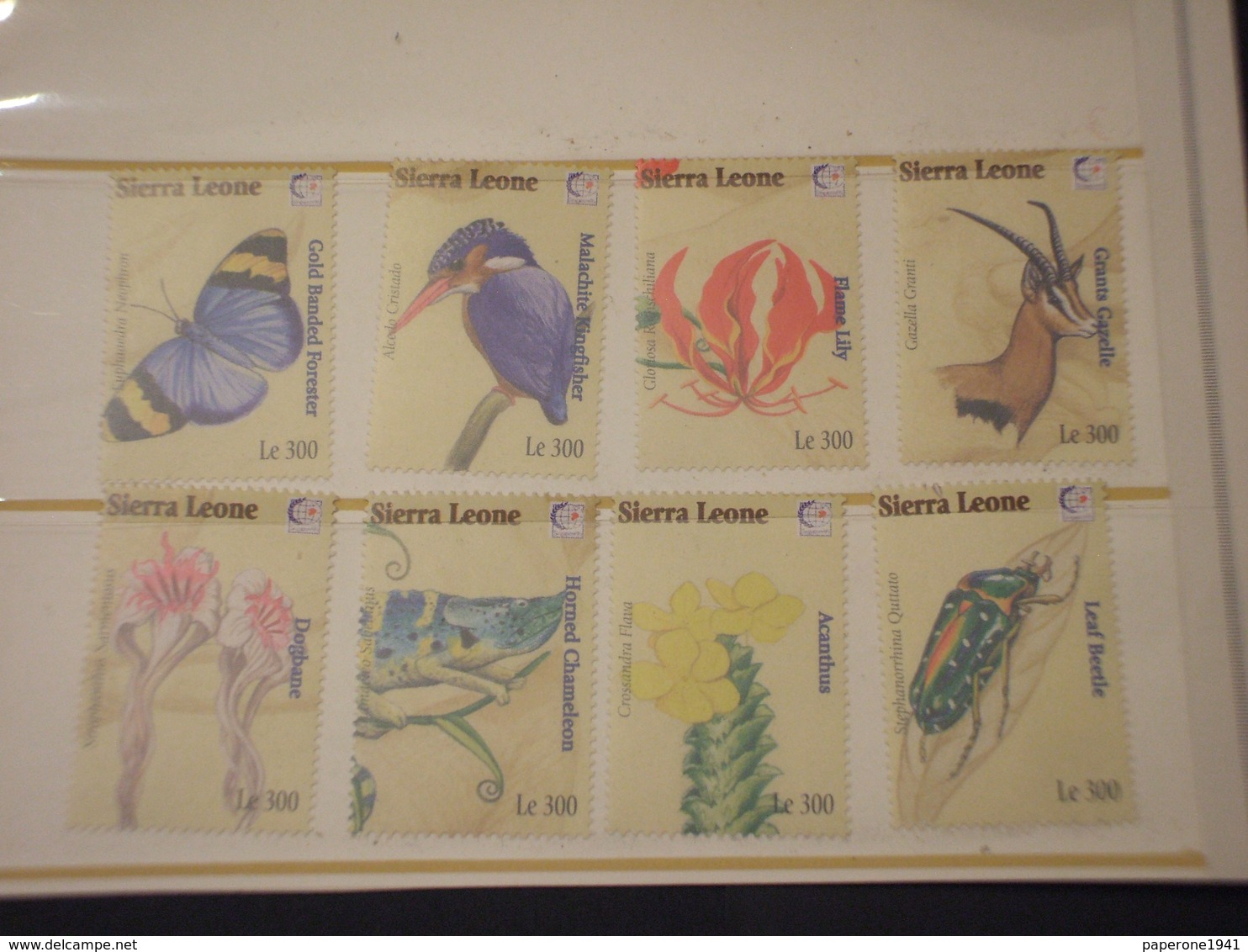 SERRA LEONE -1996 FAUNA 8 VALORI  - NUOVI(++) - Sierra Leone (1961-...)