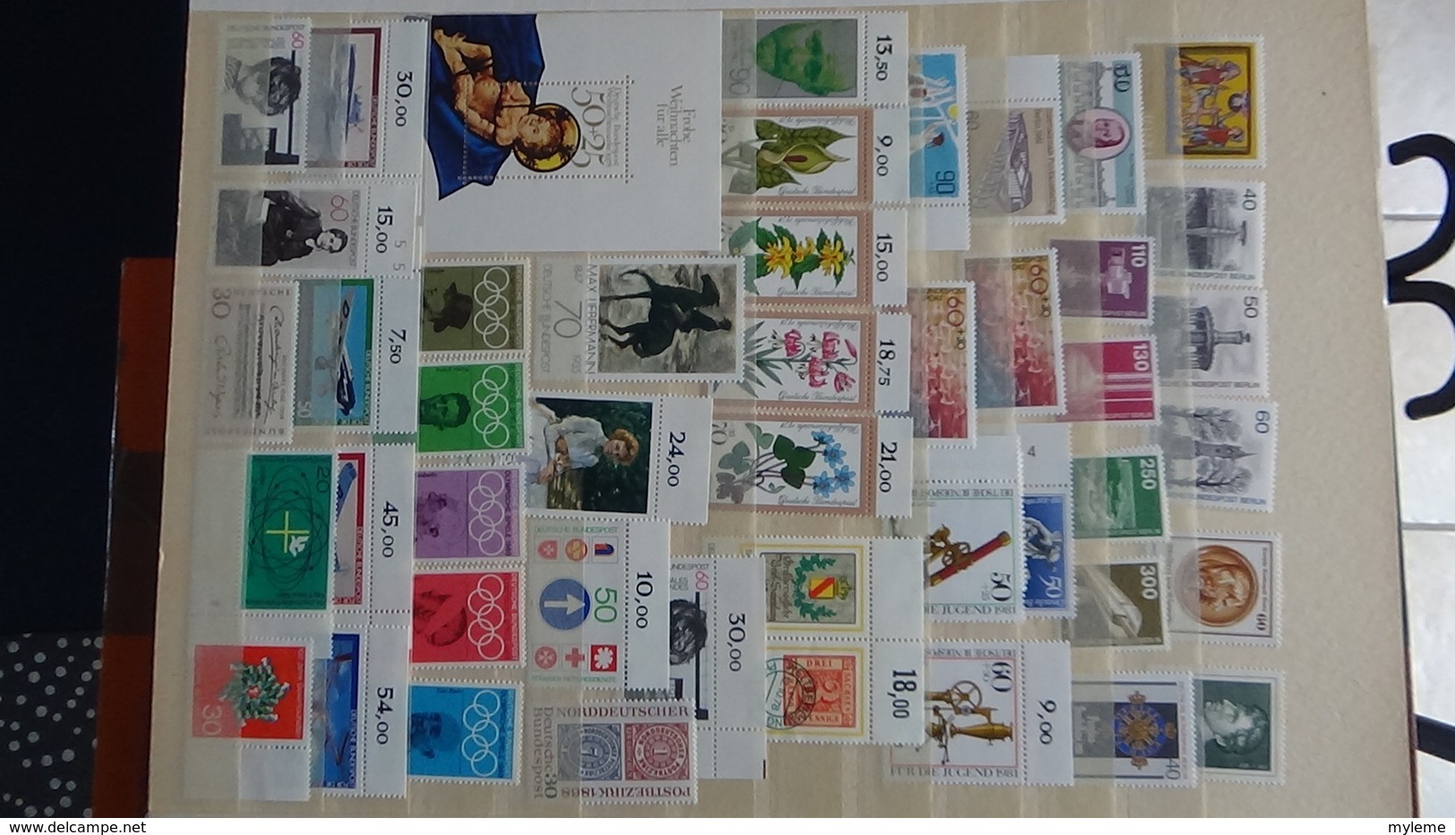 B367 Collection de timbres d'Allemagne ** dont bonnes petites valeurs. A saisir  !!!