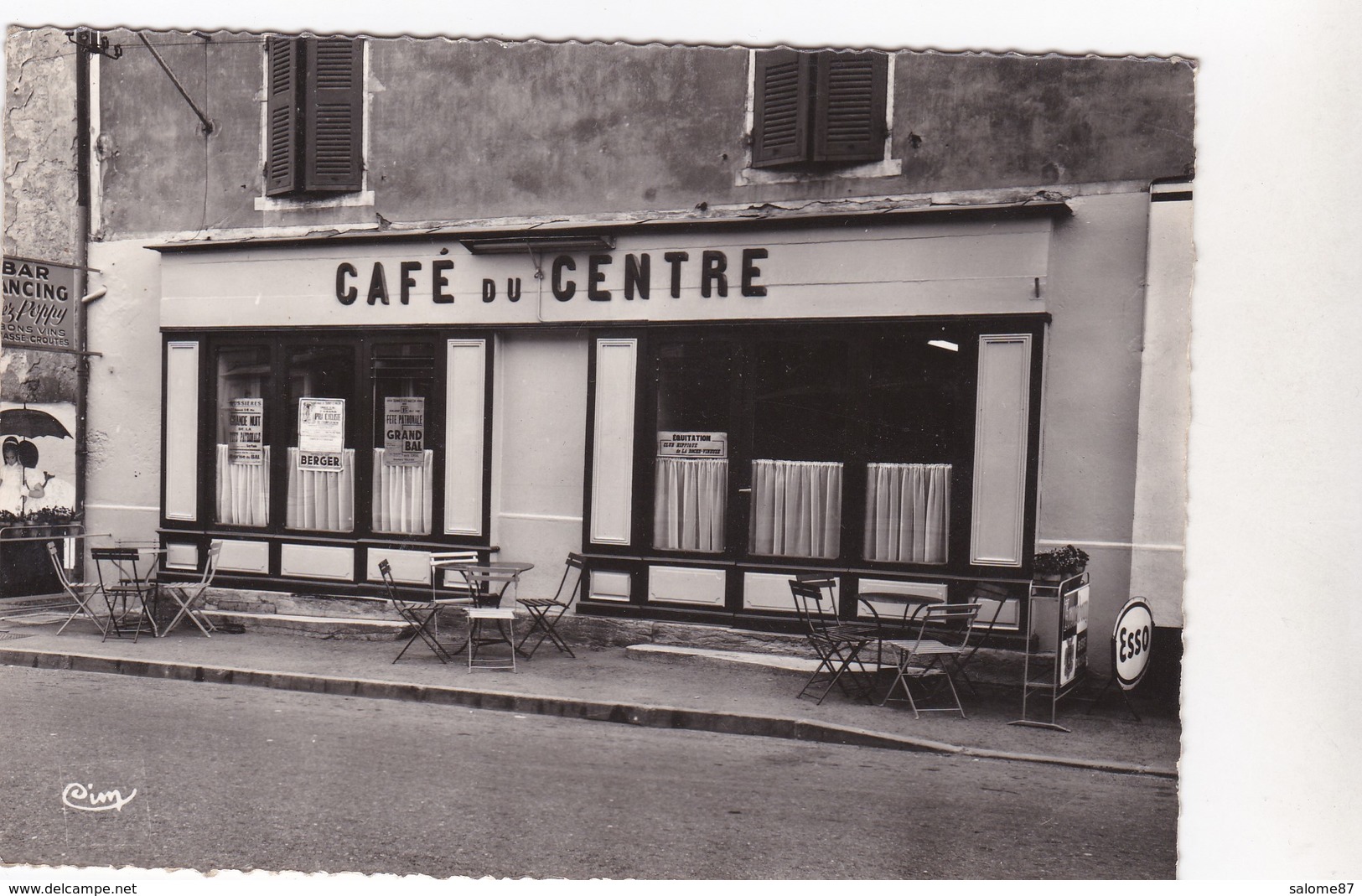 Cpa 31 LA ROCHE VINEUSE CAFE DU CENTRE CHEZ POPPY Papier Glacé - Other & Unclassified