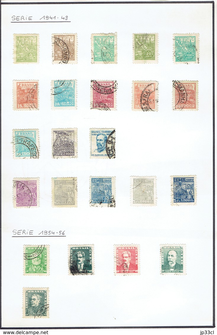 Small Collection Of  +/- 70 Old Stamps (o) From Brazil (Brésil) - Lots & Serien