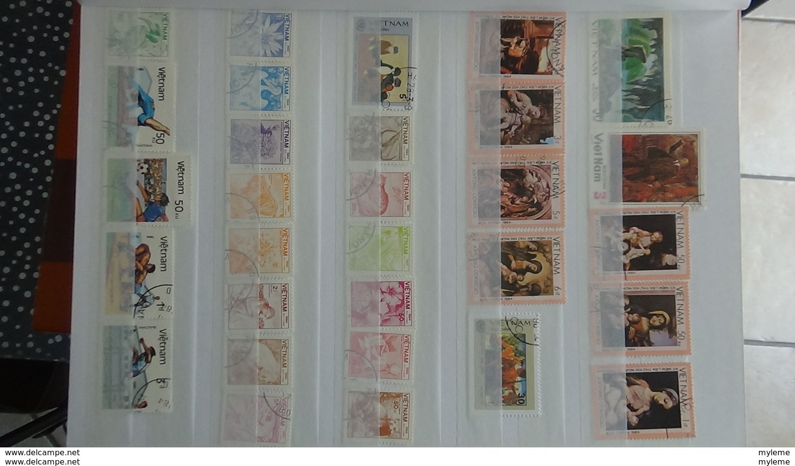 B383 Collection timbres oblitérés du Viet Nam. A saisir !!!