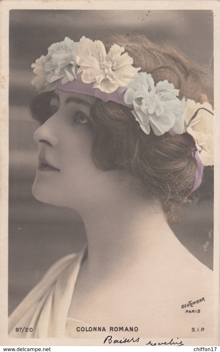 CPA FEMME Artiste  COLONNA ROMANO    Reutlinger  1903 - Artistas