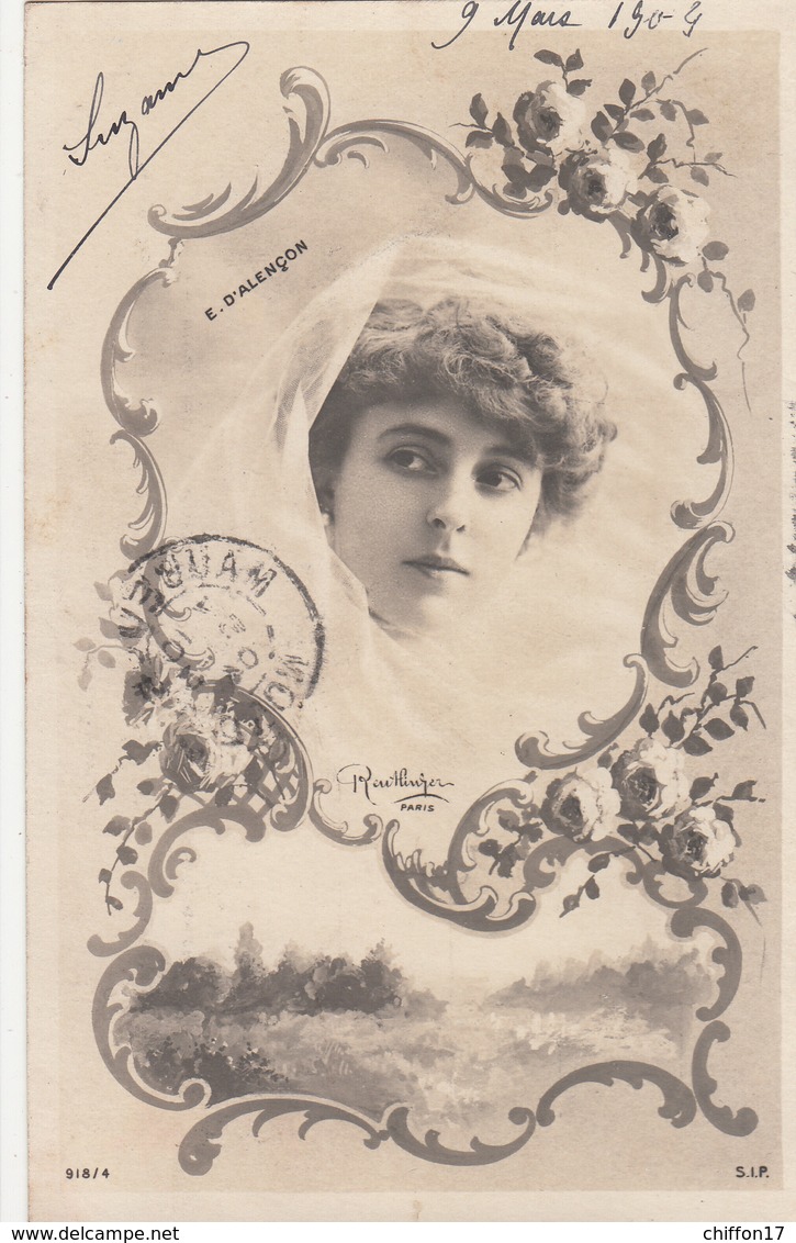 CPA FEMME Artiste Emilienne D'ALENCON    Reutlinger  1904 - Artistes