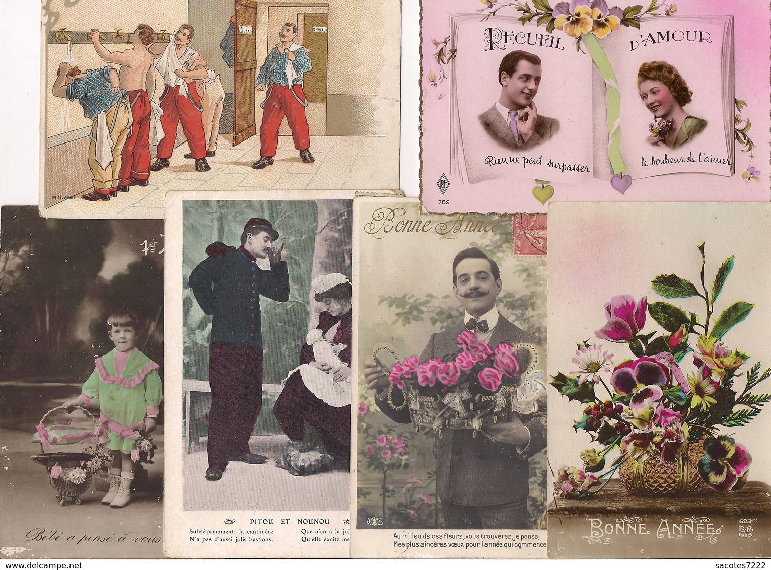 1000 CPA FANTAISIES DIVERSES : PAQUES 1er AVRIL  ENFANTS COUPLE FEMME GAUFFREES FLEURS BONNE ANNEE....