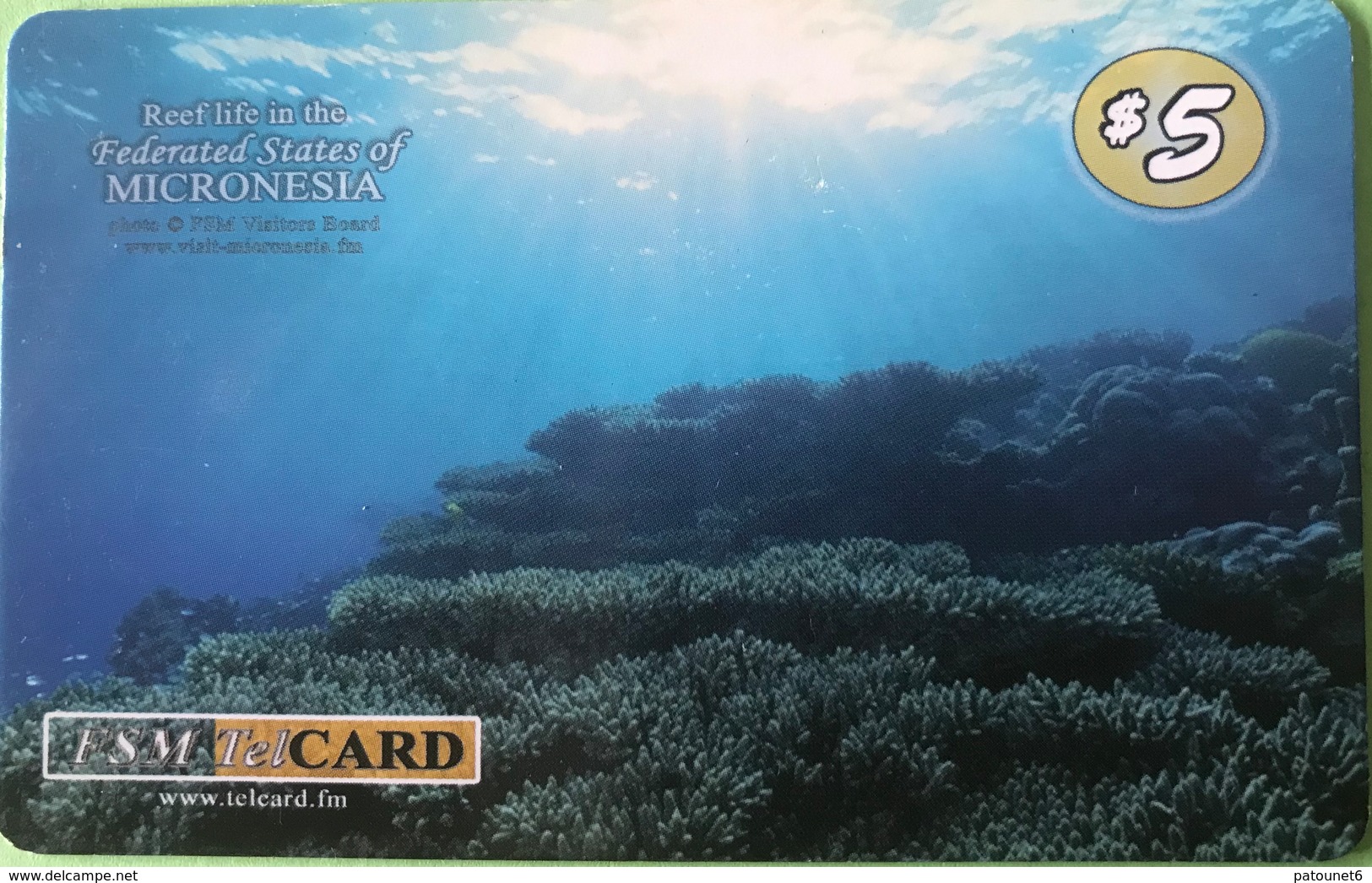 MICRONESIE  -  Prepaid  -  " FSMTelCARD  "  -   $5 - Micronesia