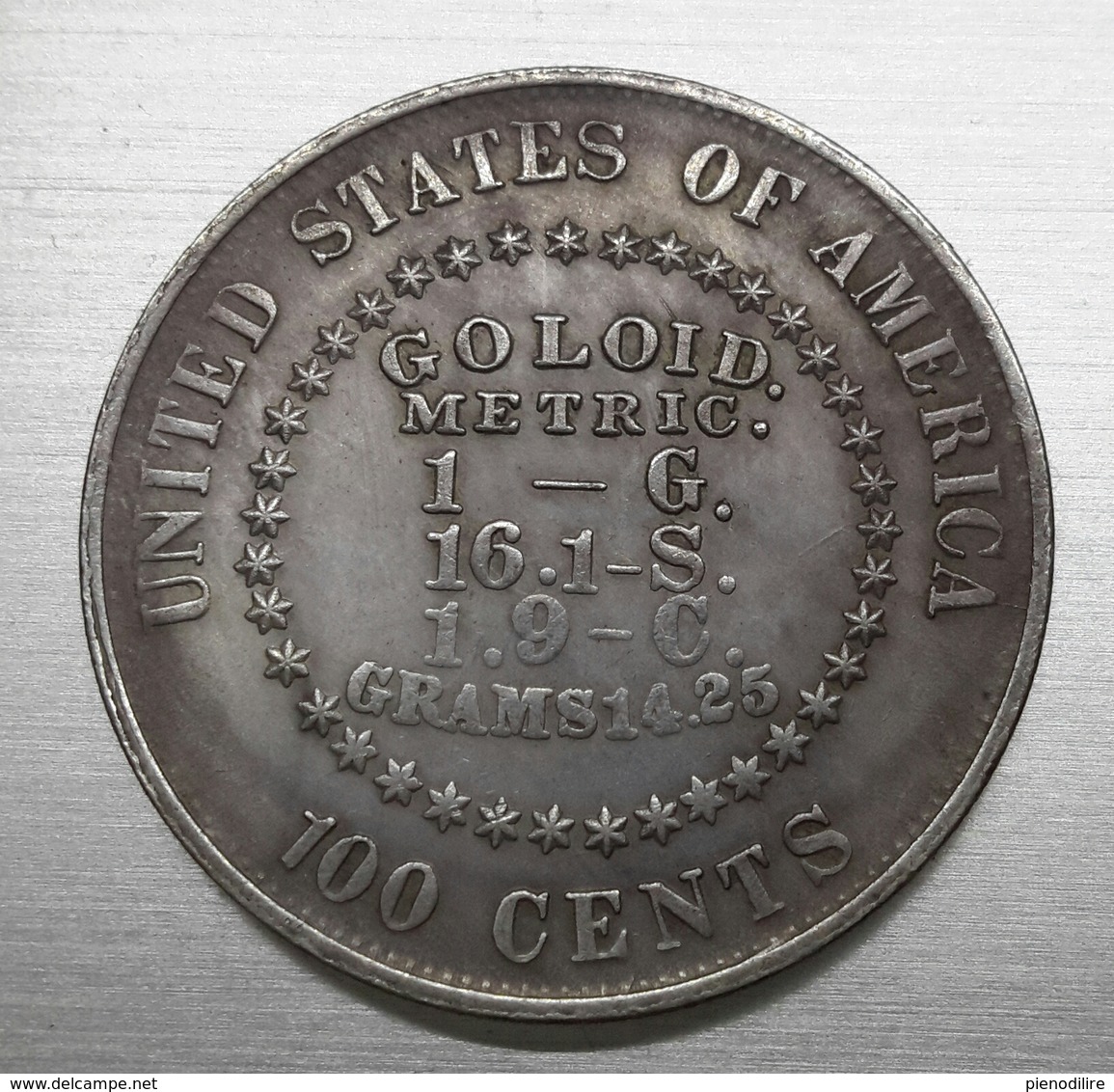 Riproduzione Di Moneta, USA 1878 Morgan Goloid 100 Cents Dollar (pos.A10.65) NO ARGENTO, FAKE, FALSE - America Centrale