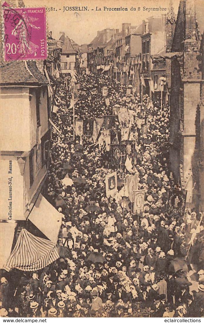 Josselin             56        Procession De Notre Dame Du Roncier Du 8 Septembre  (voir Scan) - Josselin