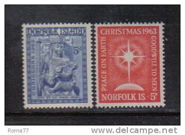 PD178 - NORFOLK ,  Serie 51/52  ***  Natale 1962 E 1963 - Isola Norfolk