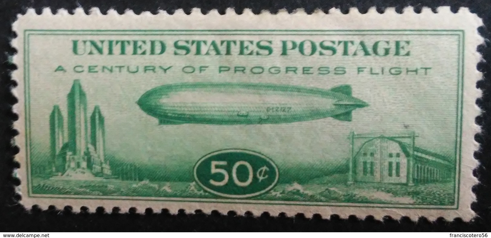 Estados - Unidos: Año. 1933 - AV. 1/Val. Serie. CPTA. (Vuelo Especial De "Graf - Zeppelin" A Chicago  ) Dent. 11 - 1b. 1918-1940 Unused