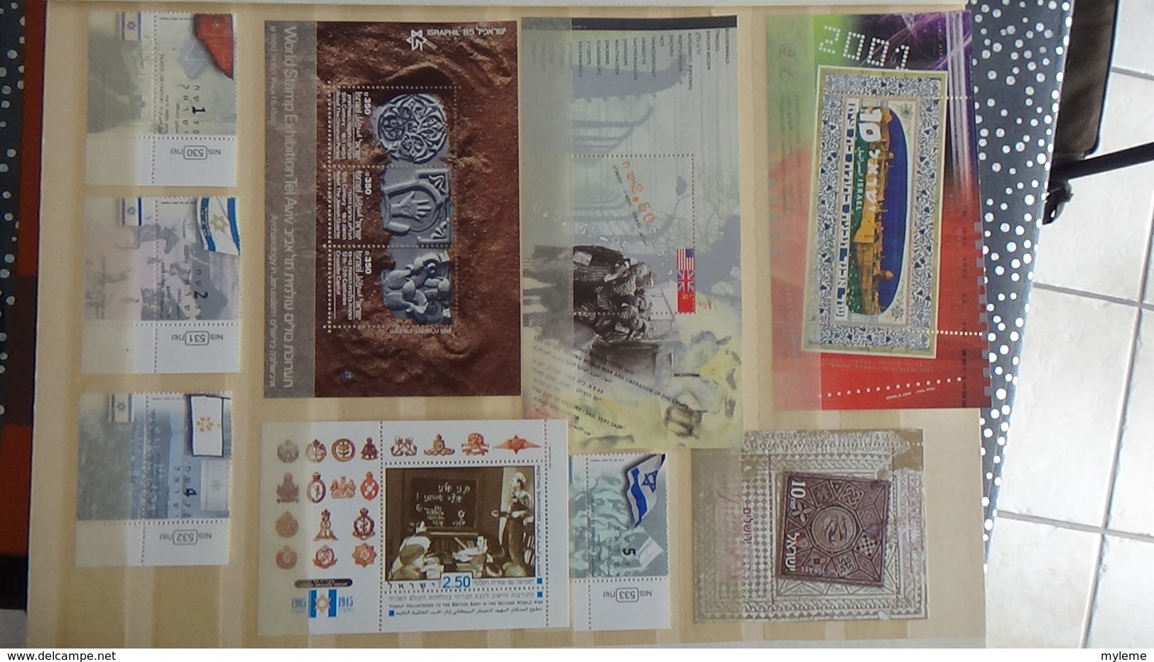 B395 Petite Collection D'ISRAEL Timbres Et Blocs ** . A Saisir !!! - Collections (en Albums)