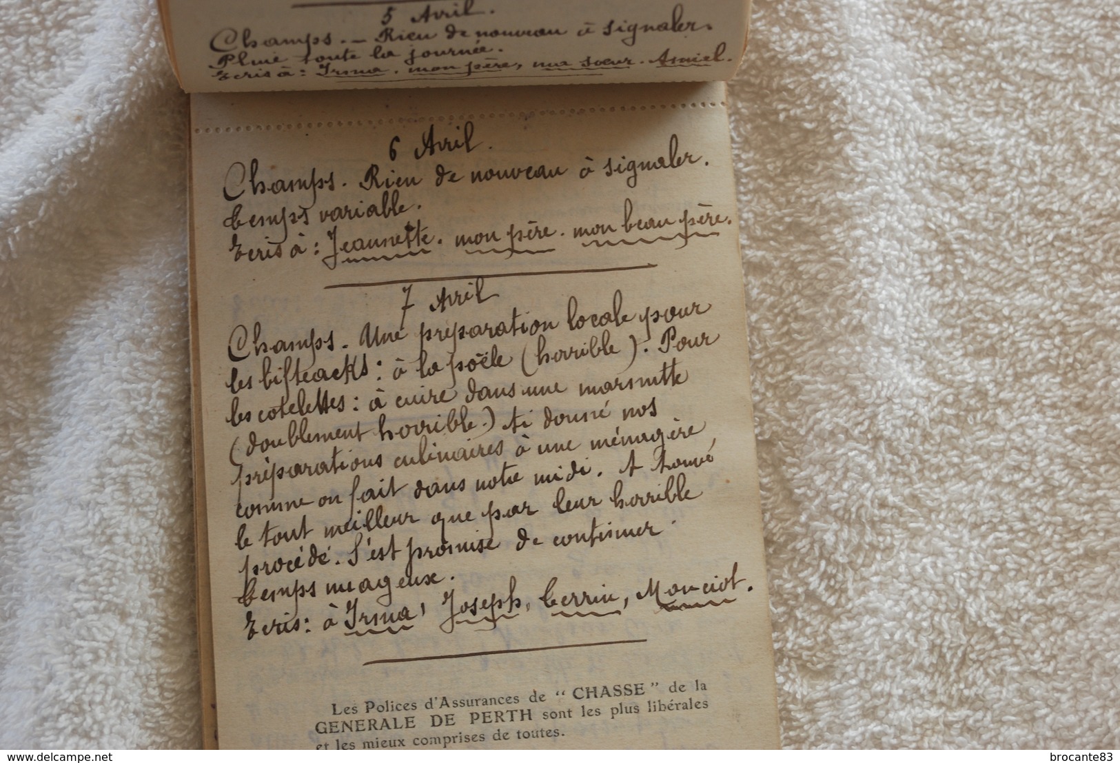 Journal De Marche D Un Territorial En 1915 - Documenti