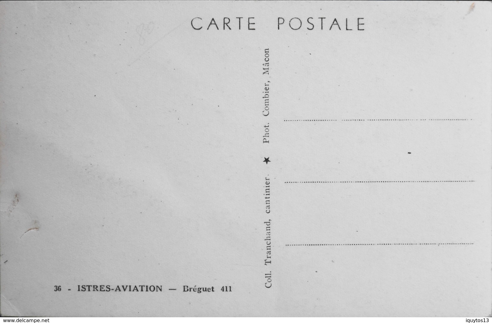 CPA. Carte-Photo > Entre Guerres > ISTRES-AVIATION - BREGUET 411 - TBE - 1919-1938: Entre Guerres