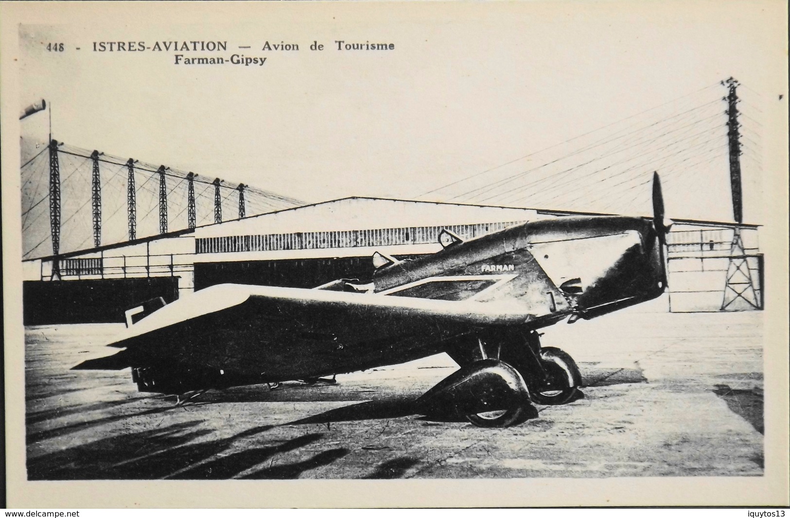 CPA. Carte-Photo > Entre Guerres > ISTRES-AVIATION - Avion De Tourisme FARMAN-GIPSY - TBE - 1919-1938: Entre Guerres