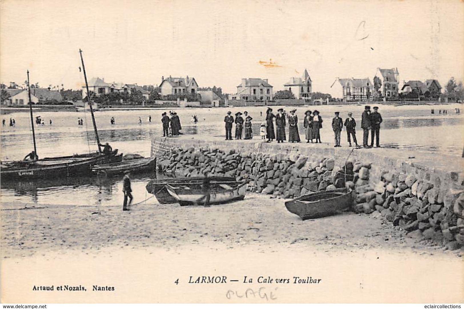 Larmor-Plage            56         La Cale  Vers Toulhars       (voir Scan) - Larmor-Plage